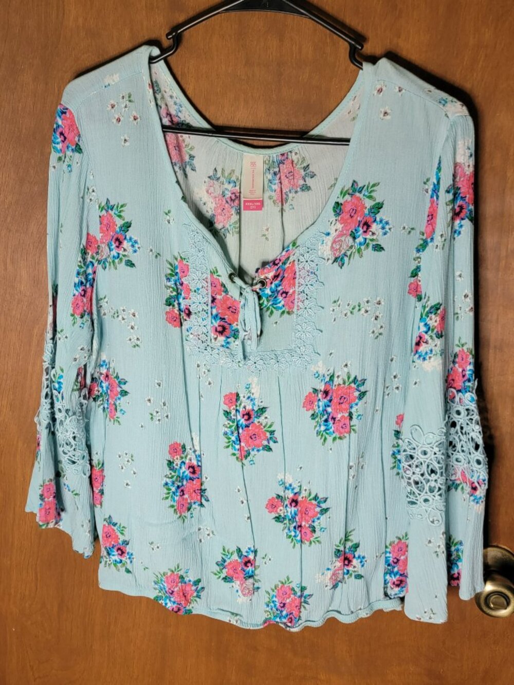 No Boundaries Long Sleeve Shirt Blouse Women's size 3XL